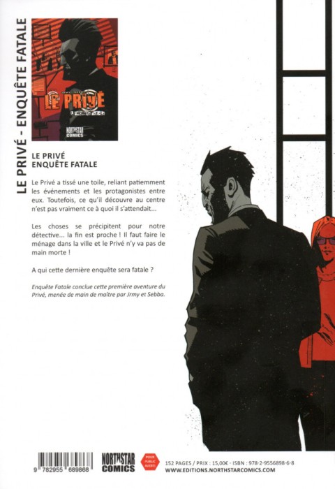 Verso de l'album Le Privé 2 Enquête fatale