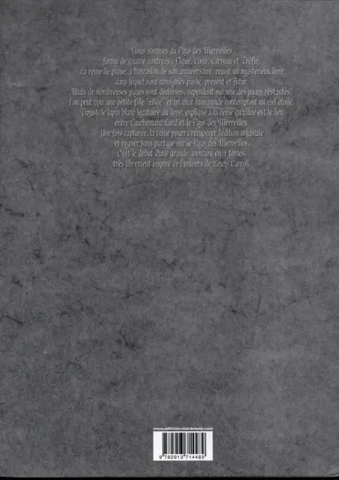 Verso de l'album Au-delà des merveilles Tome 1/3 Pique