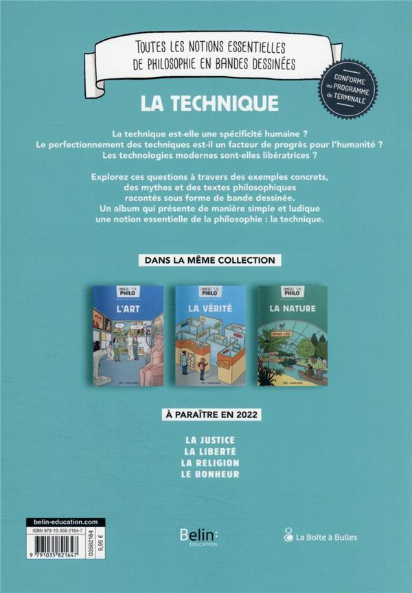 Verso de l'album Toute la philo en BD 3 La Technique