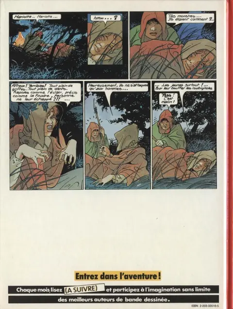 Verso de l'album Les Compagnons du crépuscule Tome 1 Le sortilège du bois des brumes