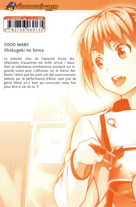 Verso de l'album Food Wars ! 9