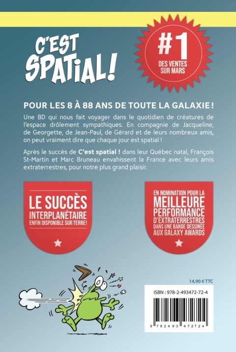 Verso de l'album C'est spatial !