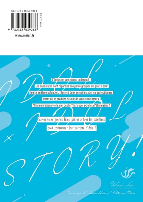 Verso de l'album Idol X Idol Story Volume trois