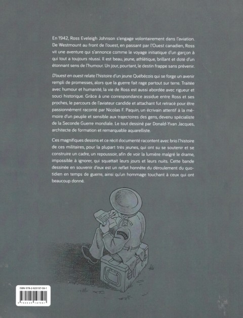 Verso de l'album D'ouest en ouest