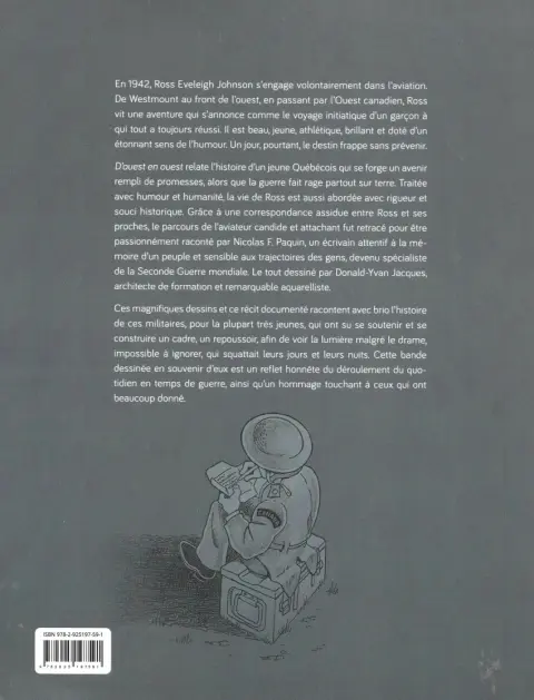 Verso de l'album D'ouest en ouest