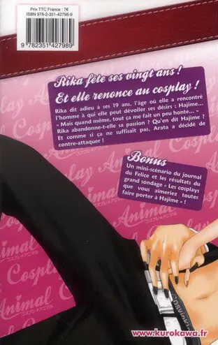 Verso de l'album Cosplay animal Tome 6