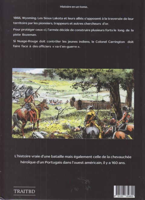 Verso de l'album La piste Bozeman