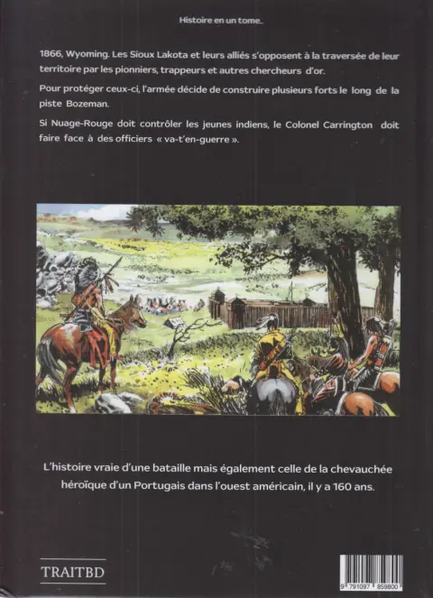 Verso de l'album La piste Bozeman