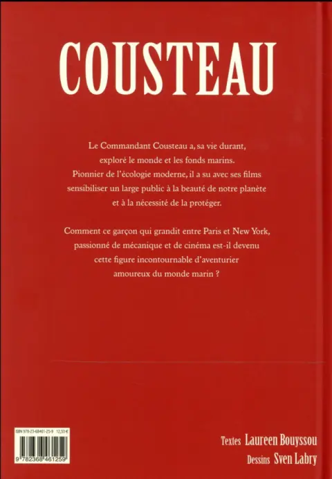 Verso de l'album Cousteau