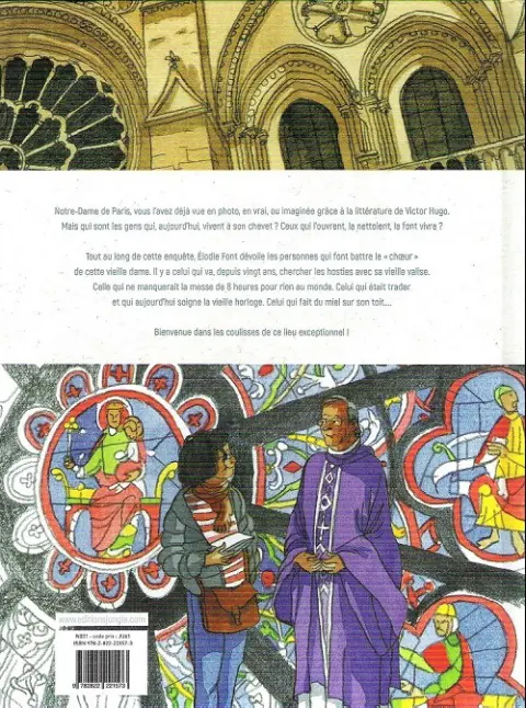 Verso de l'album Dans les coulisses... Tome 1 Dans les coulisses de Notre-Dame de Paris