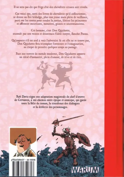 Verso de l'album Don Quichotte Livre I