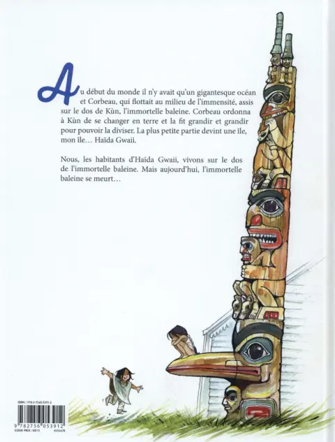 Verso de l'album Haïda Tome 1 L'immortelle baleine