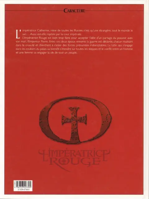 Verso de l'album L'Impératrice rouge Tome 1 Le sang de Saint-Bothrace
