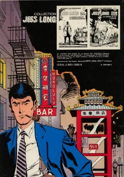 Verso de l'album Jess Long Tome 3 La piste sanglante - L'homme du bout de la nuit