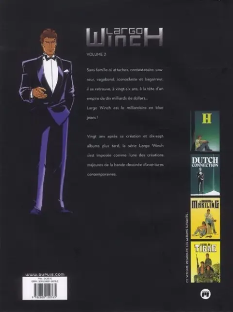 Verso de l'album Largo Winch Intégrale Magnum Volume 2
