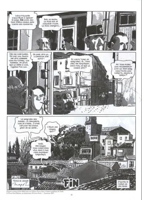 Verso de l'album Nestor Burma L'homme au sang bleu numéro 3