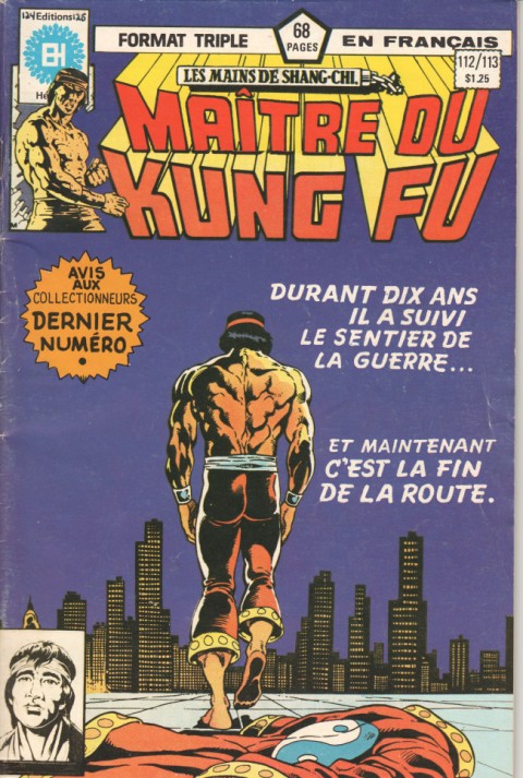 Couverture de l'album Les Mains de Shang-Chi, maître du Kung-Fu N° 112/113 Rétribution