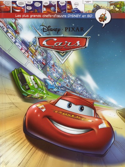 Couverture de l'album Les plus grands chefs-d'œuvre Disney en BD Tome 12 Cars: quatre roues