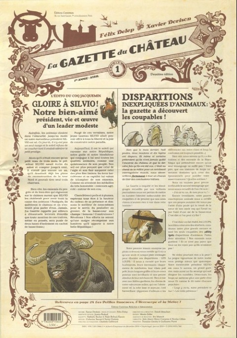 Couverture de l'album La Gazette du Château N° 1