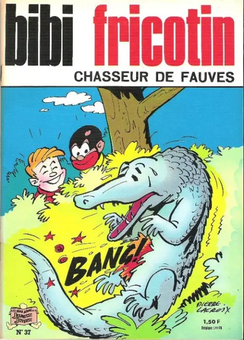 Couverture de l'album Bibi Fricotin 2e Série - Societé Parisienne d'Edition Tome 37 Bibi Fricotin chasseur de fauves