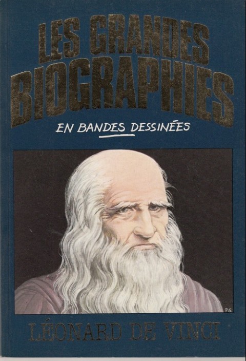 Couverture de l'album Les grandes biographies en bandes dessinées Léonard de Vinci