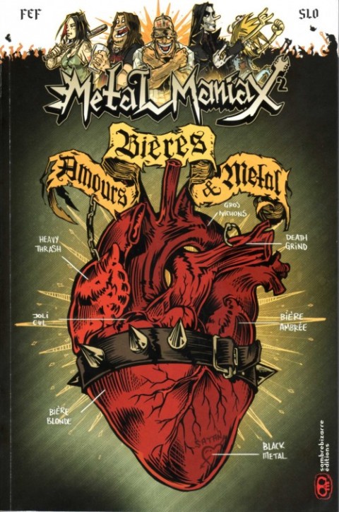 Couverture de l'album Metal maniax Tome 2 Bières, Amours & Metal