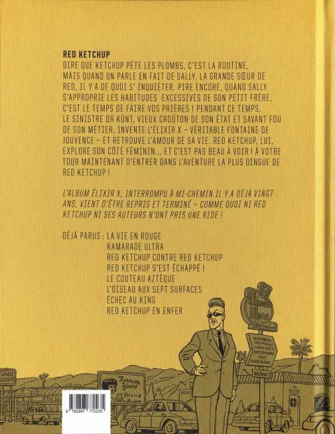 Verso de l'album Red Ketchup Tome 9 Élixir X