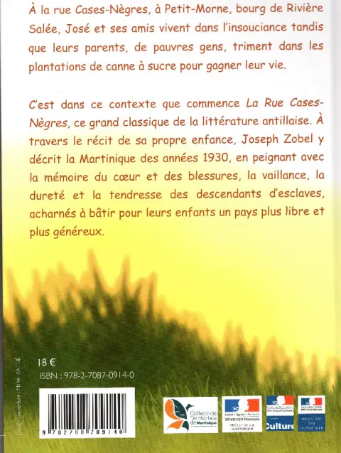 Verso de l'album La Rue Cases-Nègres