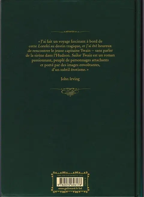 Verso de l'album Sailor Twain ou la sirène dans l'Hudson