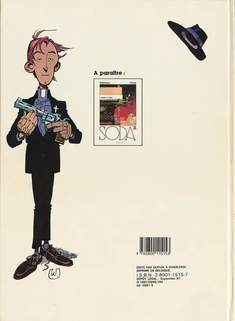 Verso de l'album Soda Tome 1 Un ange trépasse