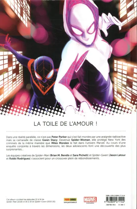 Verso de l'album Spider-Man Tome 3 Du haut d'un arbre