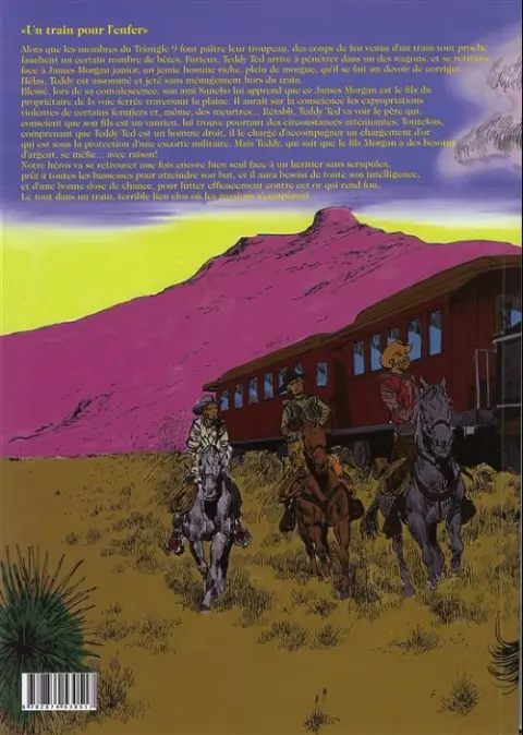 Verso de l'album Teddy Ted Tome 8 Un train pour l'Enfer