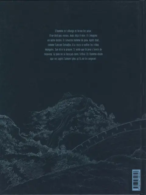 Verso de l'album Temudjin Tome 2 Le voyage immobile