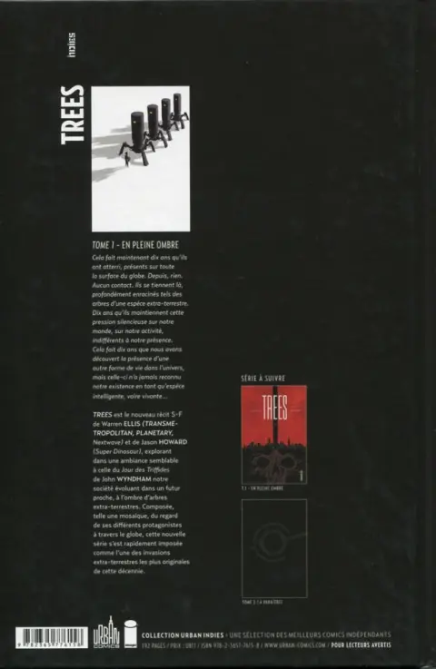 Verso de l'album Trees Tome 1 En pleine ombre