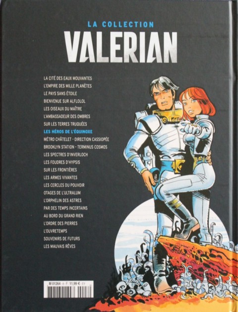 Verso de l'album Valérian Tome 8 Les héros de l'équinoxe