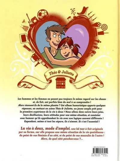 Verso de l'album La Vie à 2 mode d'emploi Tome 1 Un appart' pour deux
