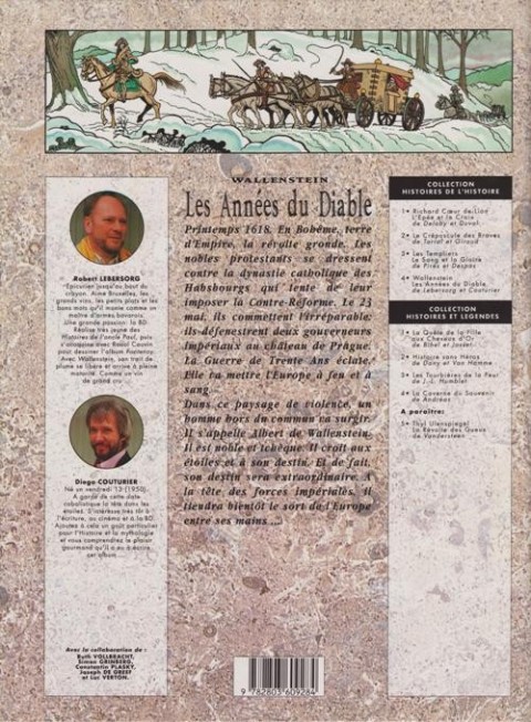 Verso de l'album Wallenstein Les années du diable