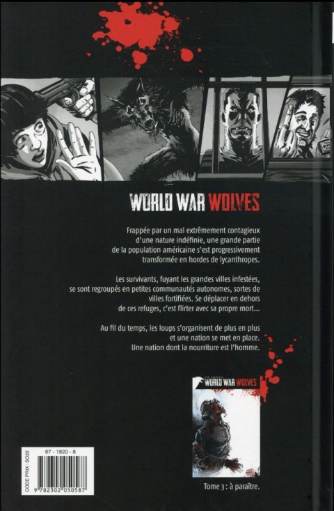 Verso de l'album World War Wolves 2 Autrefois un homme, aujourd'hui un loup