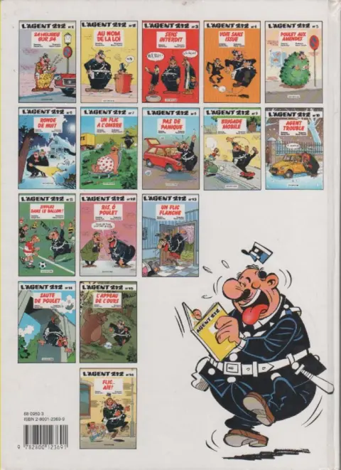 Verso de l'album L'Agent 212 Tome 1 24 heures sur 24
