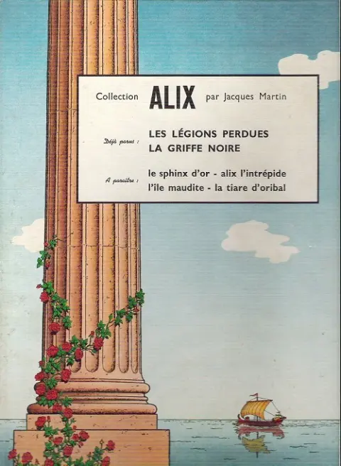 Verso de l'album Alix Tome 5 La griffe noire