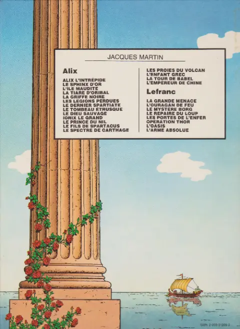 Verso de l'album Alix Tome 10 Iorix le grand