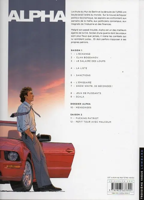 Verso de l'album Alpha Tome 1 L'Échange