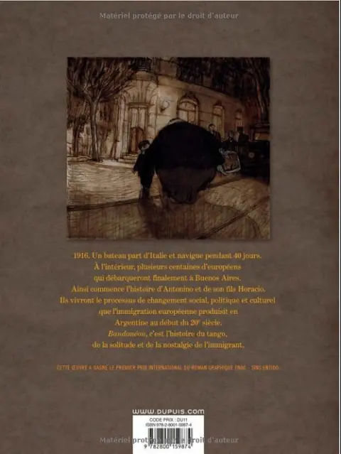 Verso de l'album Bandonéon