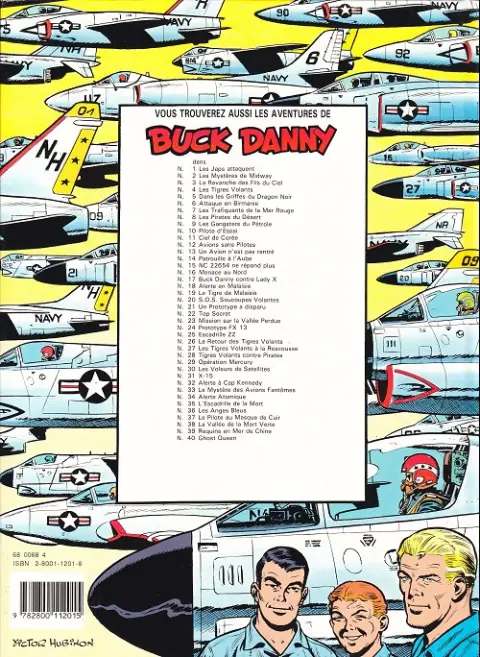 Verso de l'album Buck Danny Tome 5 Dans les griffes du Dragon Noir