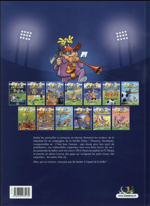 Verso de l'album Les Foot-maniacs Tome 1