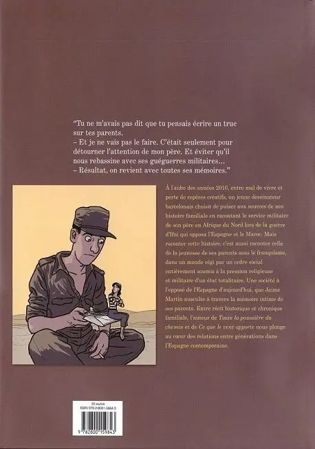 Verso de l'album Les Guerres silencieuses