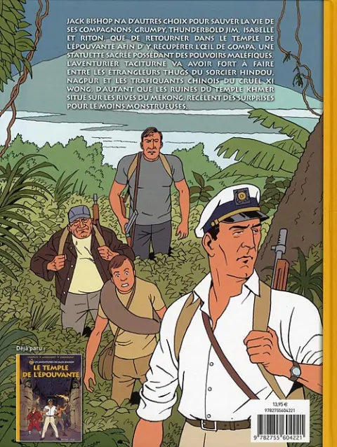 Verso de l'album Les aventures de Jack Bishop Tome 2 Panique sur le Mékong