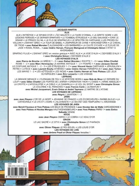 Verso de l'album Lefranc Tome 4 Le repaire du loup
