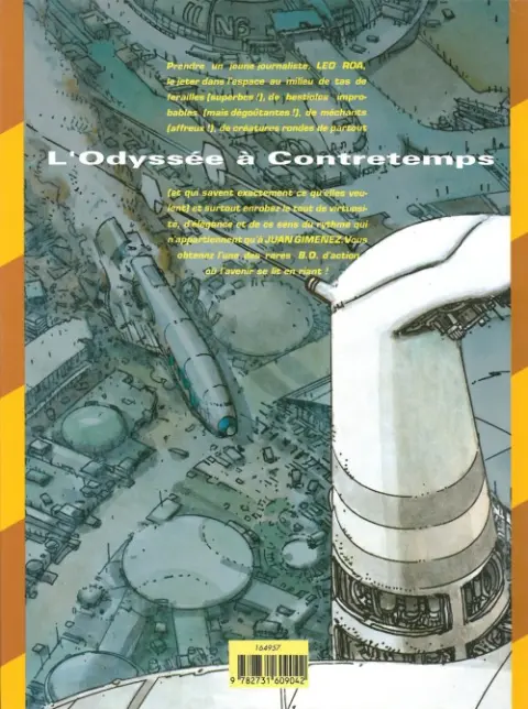 Verso de l'album Léo Roa Tome 2 L'Odyssée à contretemps
