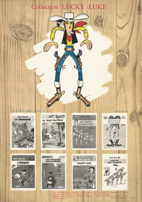 Verso de l'album Lucky Luke Tome 3 Arizona
